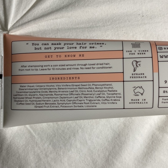 Frank Body Caffeinated Hair Mask BNIP - Picture 2 of 4
